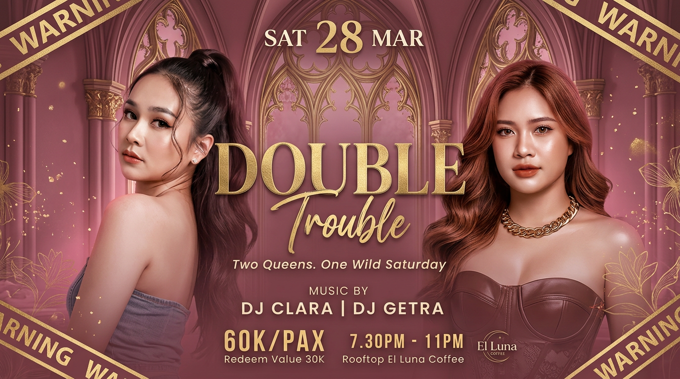 Kehadiran DJ CLARA & DJ GETRA di Rooftop El Luna Coffee, siap mengguncang para pecinta musik Pontianak