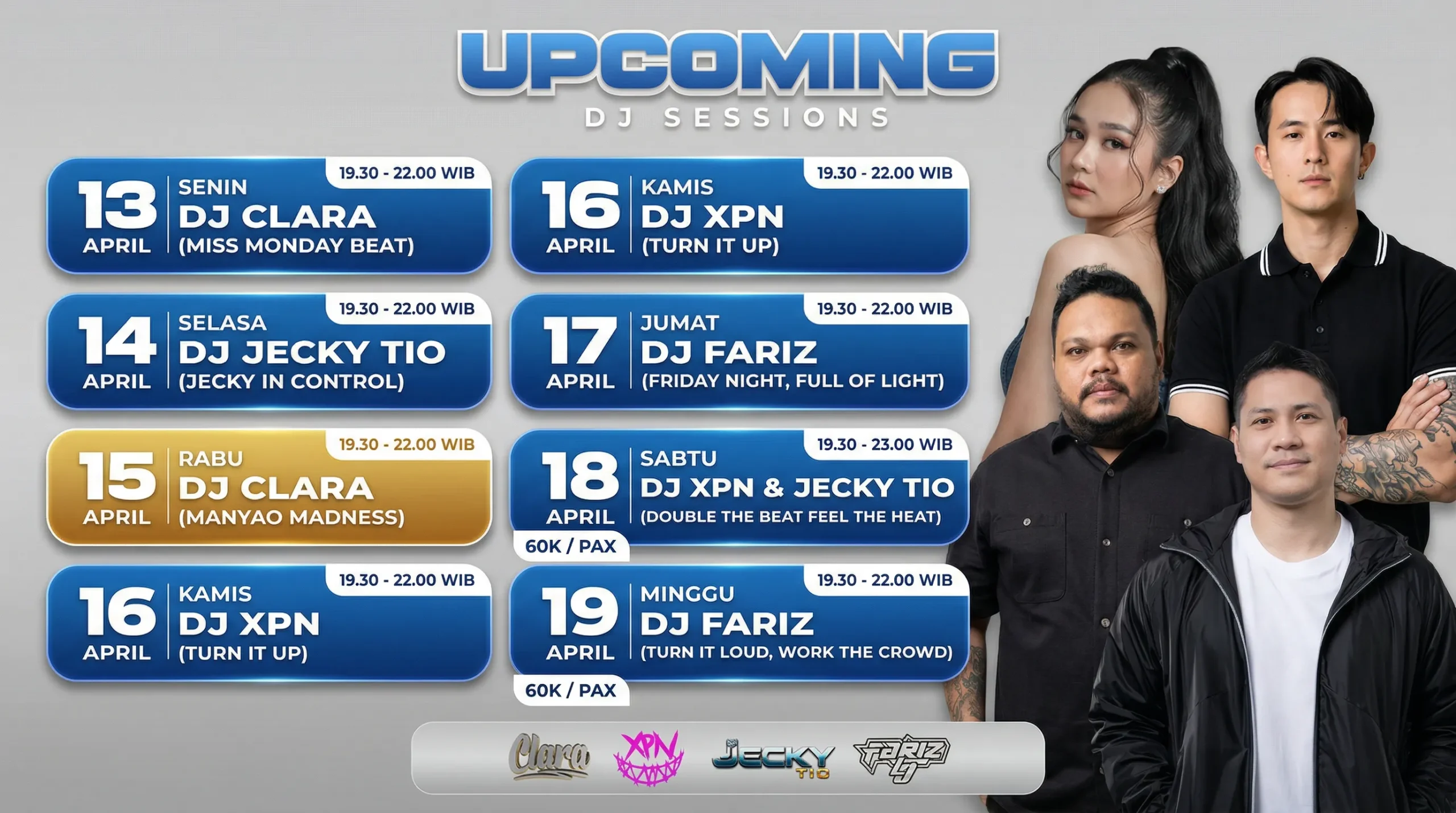 Elluna Coffee Shop Pontianak Hadirkan Event DJ Seminggu Penuh yang Meriah